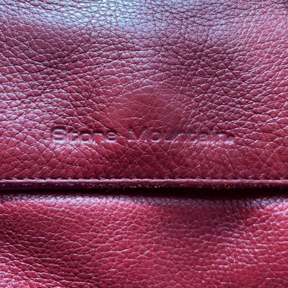 Stone Mountain genuine Leather Red Bag